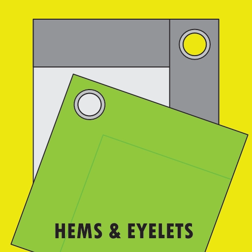 Pvc Banners 2 Hems and eyelets for pvc banner printing and mesh banner printing